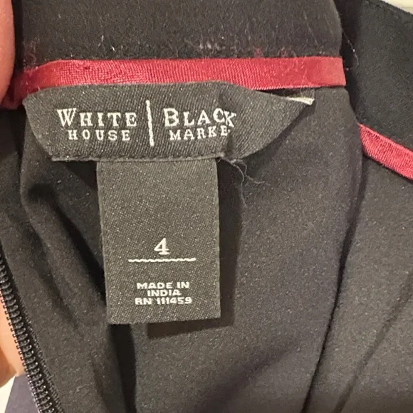 WH/BM Embellished Black Skirt Sz 4 - Picture 6 of 15